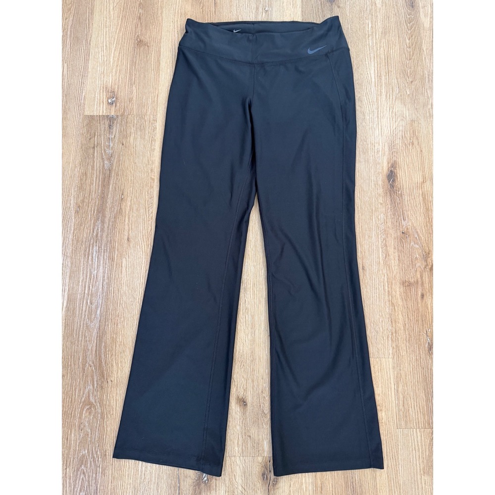 Nike Minimalist Dri-FIT Training Yoga Pants Women Large Black Bootcut Leggings